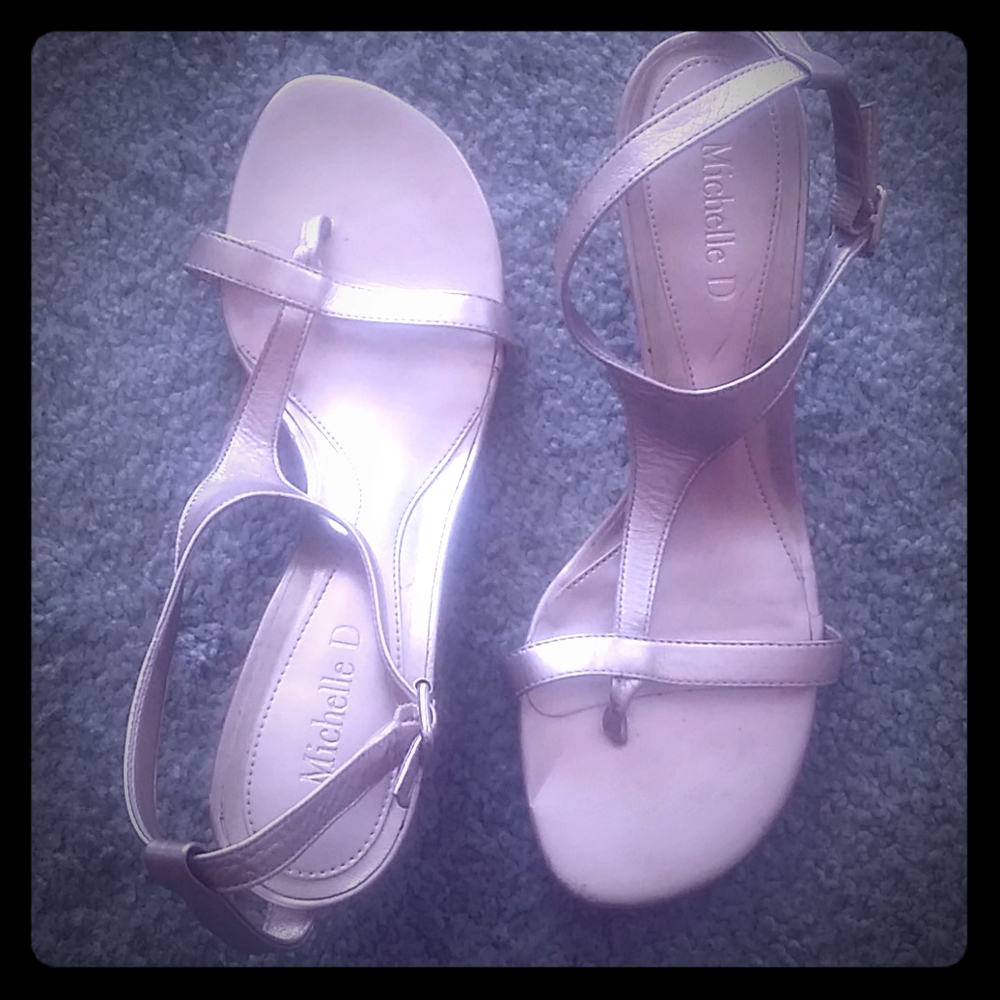 Gold Michelle D sandals